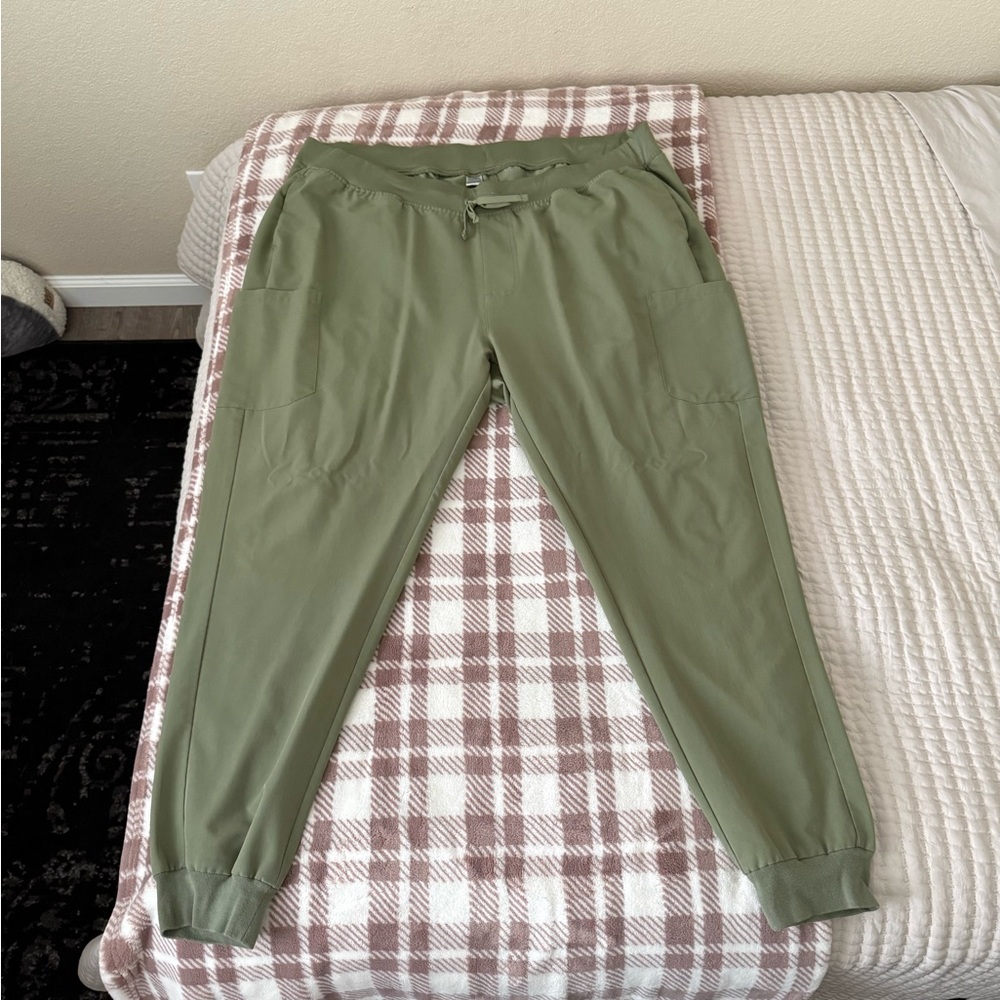 Mandala Scrubs 9 Pocket Joggers 3XL Tall Cool Sage